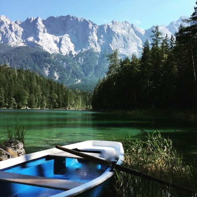 Chalet S - 5 Sterne Luxus Ferienhaus Direkt Am Eibsee Und Zugspitze Grainau Exterior photo